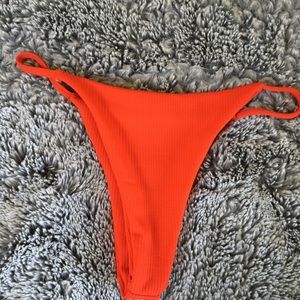Red bikini bottoms